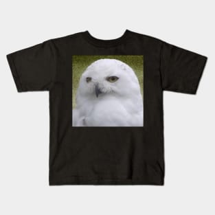 Snowy Owl sq Kids T-Shirt